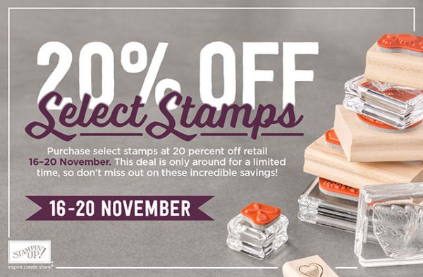 Teneale Williams Stampin Up Demonstrator | Save 20% on selected stamp sets