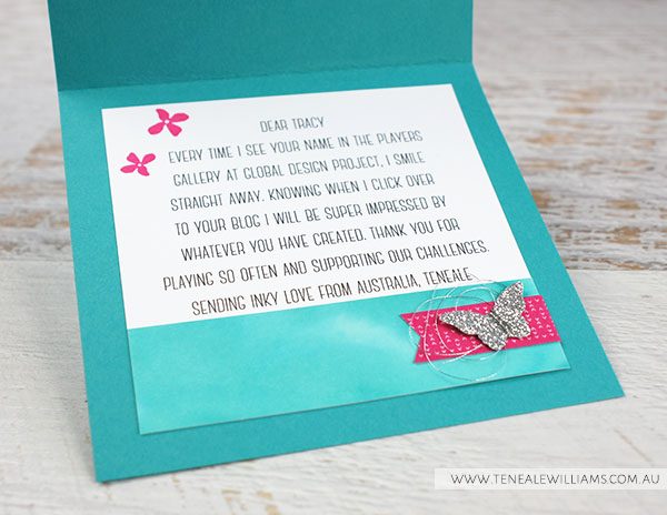 By Teneale Williams | Card for Tracy May UK Demonstrator 