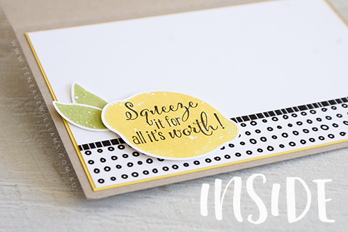 By Teneale Williams | Stampin' Up! Australia supplies used | Lemon Zest Stamp Set
