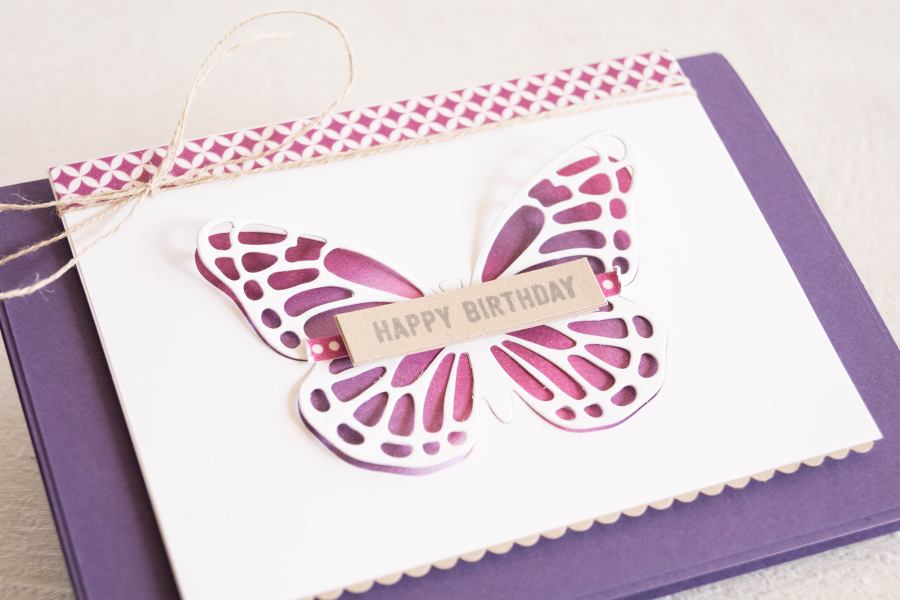By Teneale Williams | Butterflies Thinlits from Stampin' Up! | Negative Cut Thinlit