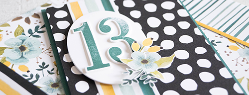 By Teneale Williams | Stampin' Up! Whole lot of Lovely DSP with Number of years Stamp set 
