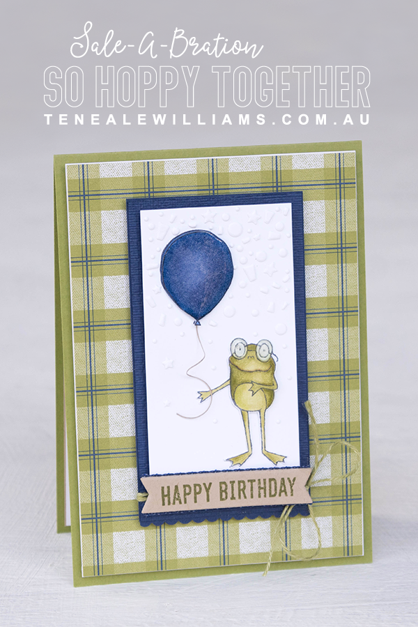 By Teneale Williams | Stampin' Up! Sale-A-Bration free level one stamp set So Hoppy Together