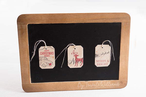 By Teneale Williams | Christmas Tags using STampin' Up! Stamp Set | Downline Team Training Make and Take 