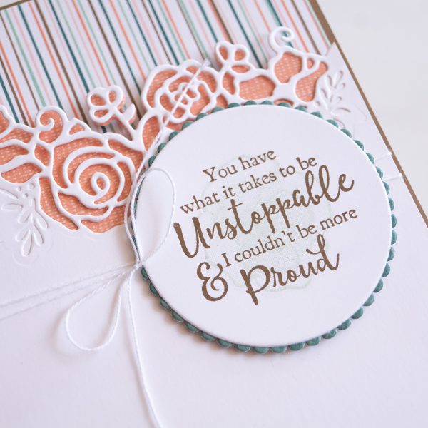 By Teneale Williams | Stampin' Up! Handmade card | Strong & Beautiful Stamp Set and Forever Lovely Photopolymer Bundle