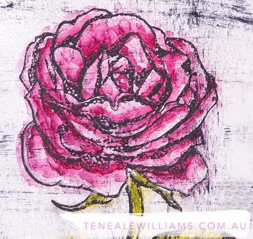 Teneale Williams | Stampin' Up! Graceful Garden Stamp Set | Black Ice cardmaking 