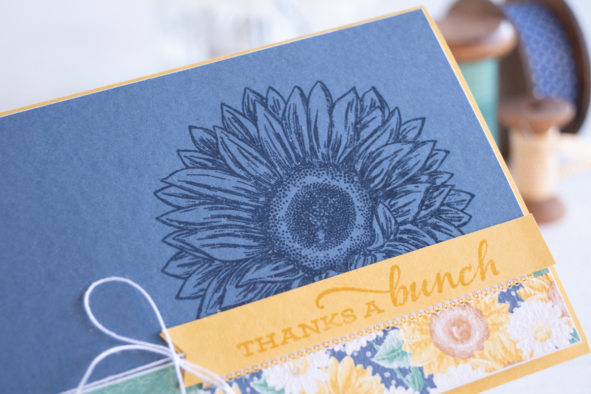 Celebrate Sunflowers Stamp from Stampin Up card by Teneale Williams