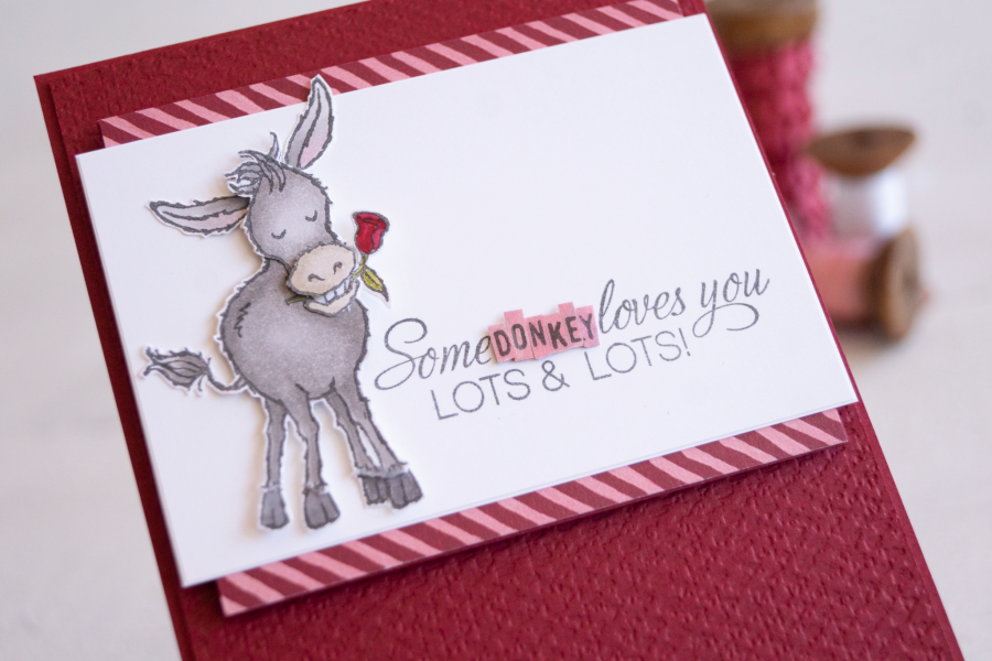 By Teneale Williams Stampin Up Darling Donkeys with Parcels and petals greeting from stampin up