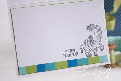 By Teneale Williams Zany Zebras Stamp Set Birthday card using Stampin Up 