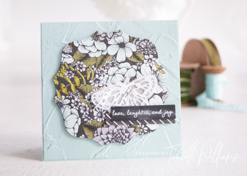 By Teneale Williams | One Sheet Wonder using Stampin' Blends with True Love DSP | Brilliant Wings Dies