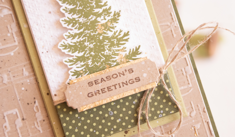 By Teneale Williams Evergreen Elegance Cling StampSet Stampin Up Australia Christmas card