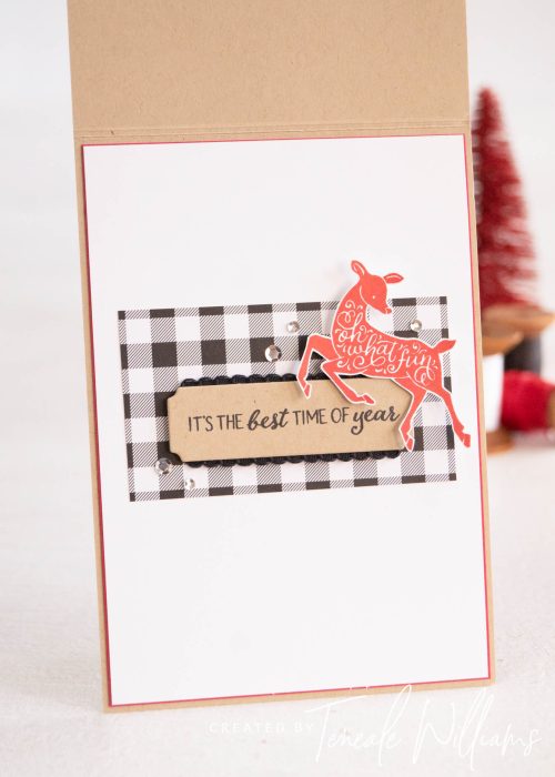 By Teneale Williams Merriest-Moments-Stamp Set STampin Up Australia Christmas card plaid