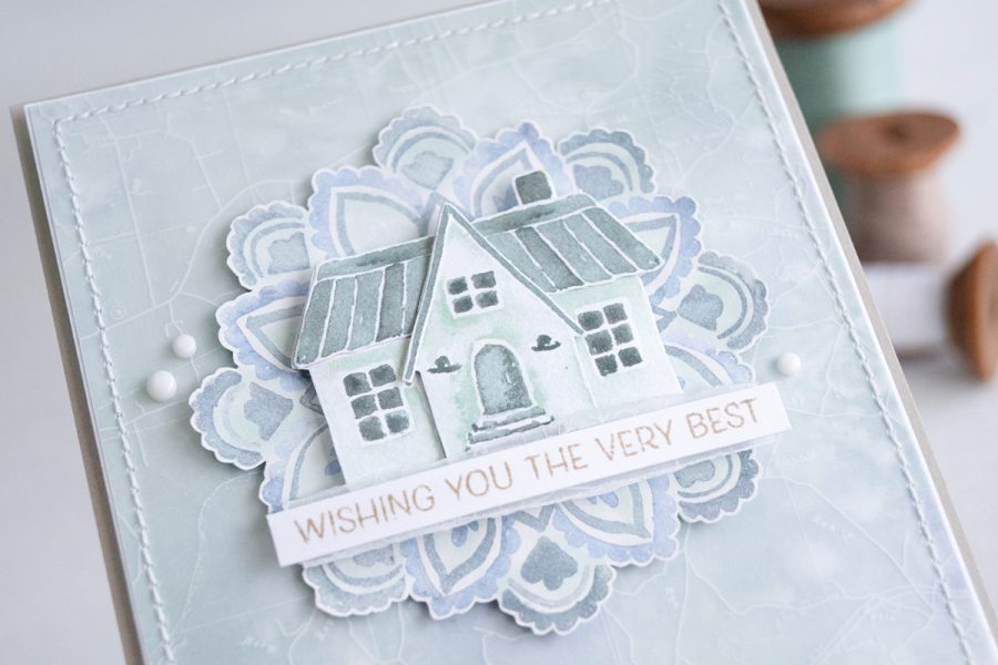 By Teneale Williams Rings of Love DSP Designer Series Paper SaleABration STampin Up 2022 housewarming card