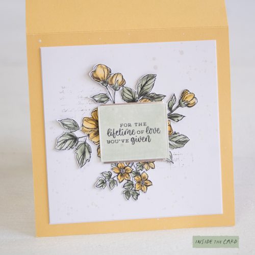 By Teneale Williams Perfectly Penciled printed paper DSP Blends Thanks card Stampin' Up! Sydney Australia Online